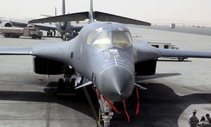 A US military bomber. A spokesman for the US military in Afghanistan said US forces were looking into the allegations of civilian casualties.